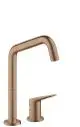 AXOR-HG-AXOR-Citterio-M-2-Loch-Einhebel-Kuechenmischer-240-mit-Schwenkauslauf-Brushed-Red-Gold-34820310 gallery number 1
